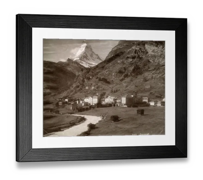 Framed Print : Zermatt, Valais canton, Switzerland - View toward Matterhorn