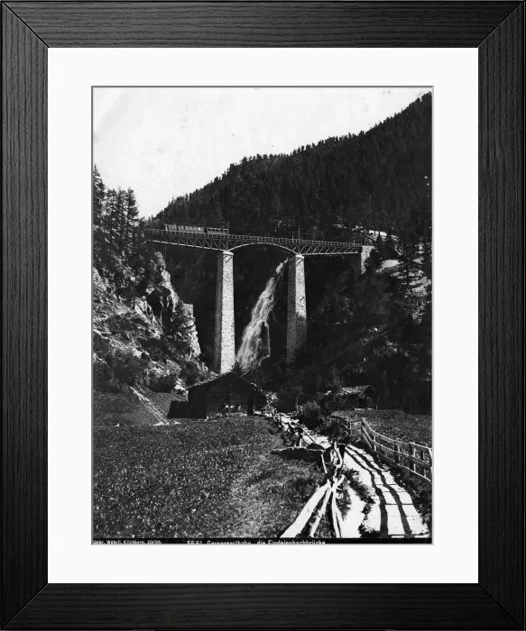 Framed Print : The Gornergratbahn - Findelenbachbrucke Framed Print : The Gornergratbahn - Findelenbachbrucke
