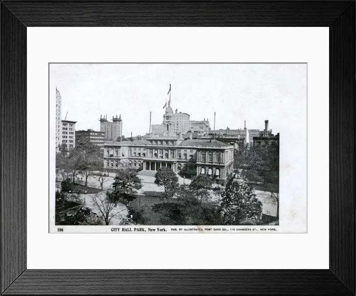 Framed Print : City Hall Park, New York, USA Framed Print : City Hall Park, New York, USA