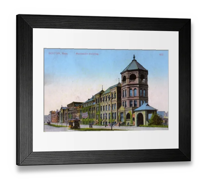 Framed Print : Boston Massachusetts, USA - The Mechanics Building Framed Print : Boston Massachusetts, USA - The Mechanics Building
