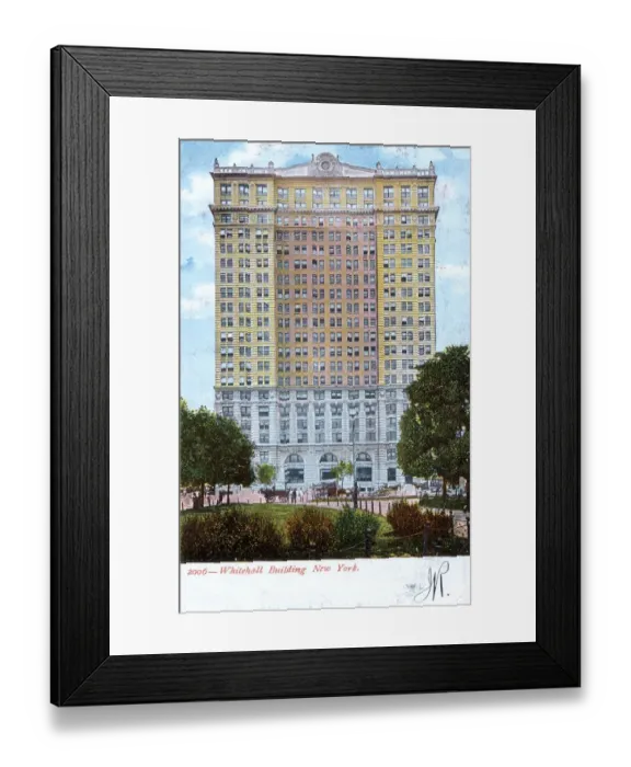 Framed Print : Whitehall Building, New York, USA Framed Print : Whitehall Building, New York, USA