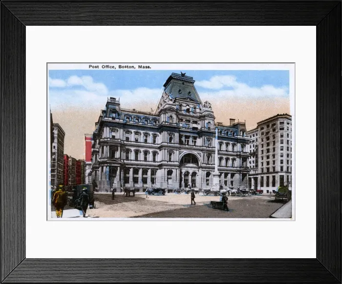 Framed Print : Post Office - Boston, Massachusetts, USA Framed Print : Post Office - Boston, Massachusetts, USA