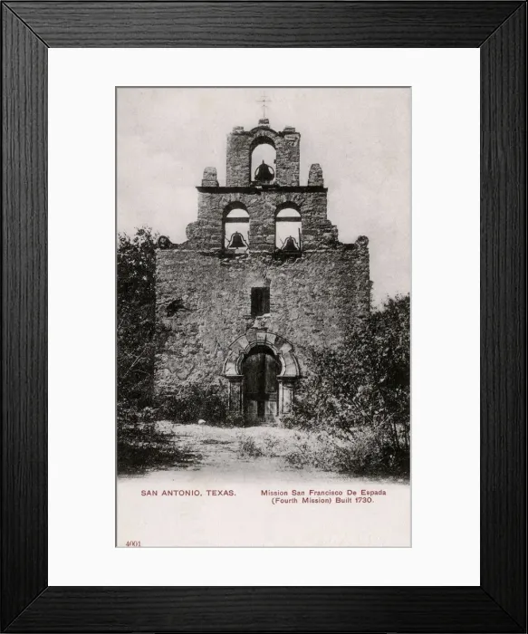 Framed Print : San Antonio, Texas, USA - Mission San Francisco De Espada Framed Print : San Antonio, Texas, USA - Mission San Francisco De Espada