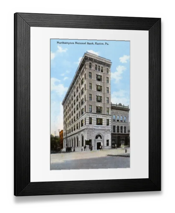 Framed Print : Northampton National Bank, Easton, Pennsylvania, USA Framed Print : Northampton National Bank, Easton, Pennsylvania, USA