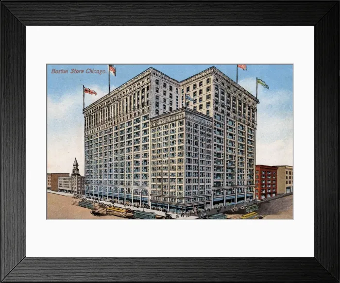 Framed Print : Boston Store, Chicago, USA Framed Print : Boston Store, Chicago, USA