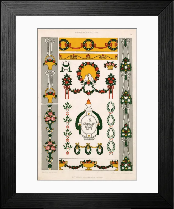 Framed Print : A classic image celebrating the Biedermeier style Framed Print : A classic image celebrating the Biedermeier style