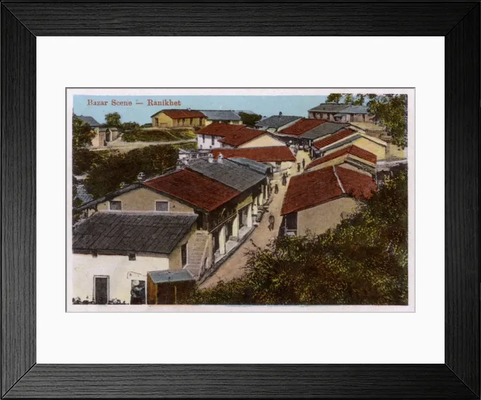 Framed Print : Ranikhet, India - The Bazar (Covered Market) Framed Print : Ranikhet, India - The Bazar (Covered Market)