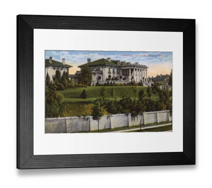 Framed Print : Vancouver, Canada - Residential View on Shaughnessy Heights Framed Print : Vancouver, Canada - Residential View on Shaughnessy Heights