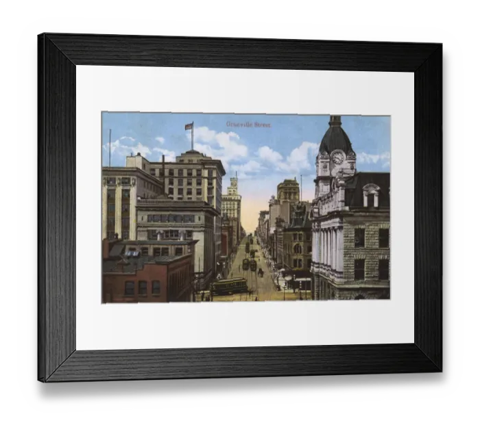 Framed Print : Vancouver, Canada - Granville Street Framed Print : Vancouver, Canada - Granville Street
