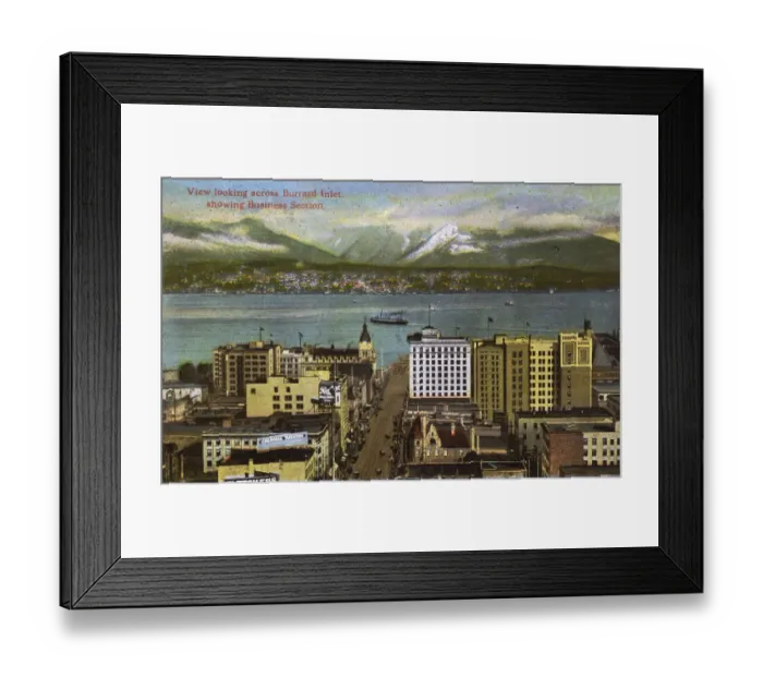 Framed Print : Vancouver, Canada - View looking across Burrard Inlet Framed Print : Vancouver, Canada - View looking across Burrard Inlet