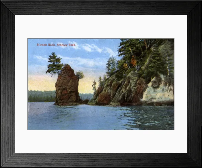 Framed Print : Vancouver, Canada - Siwash Rock, Stanley Park Framed Print : Vancouver, Canada - Siwash Rock, Stanley Park