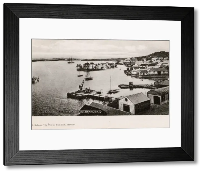 Framed Print : St Georges and Harbour - Bermuda Framed Print : St Georges and Harbour - Bermuda