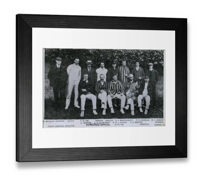 Framed Print : The Somerset County Cricket Team of 1905 Framed Print : The Somerset County Cricket Team of 1905