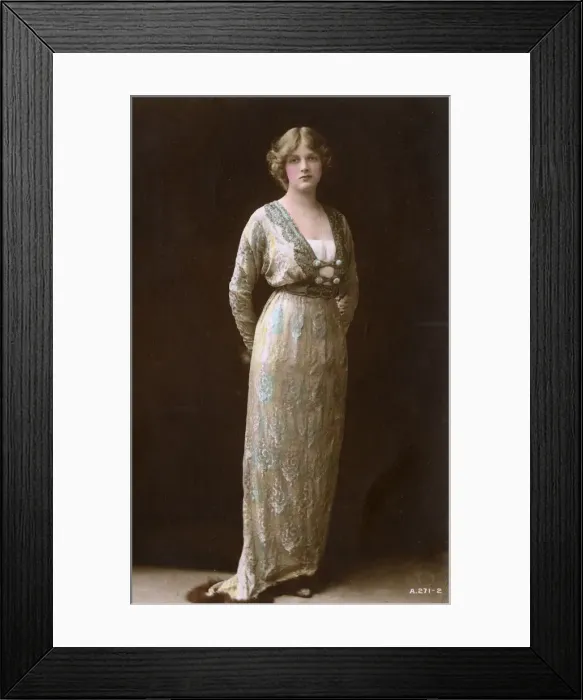 Framed Print : A British Beauty in a very fine dress Framed Print : A British Beauty in a very fine dress