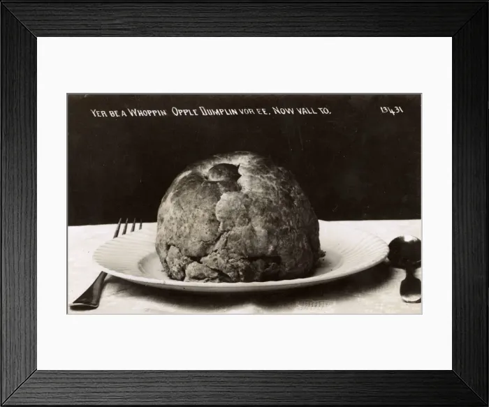 Framed Print : Devon Apple Dumpling Framed Print : Devon Apple Dumpling