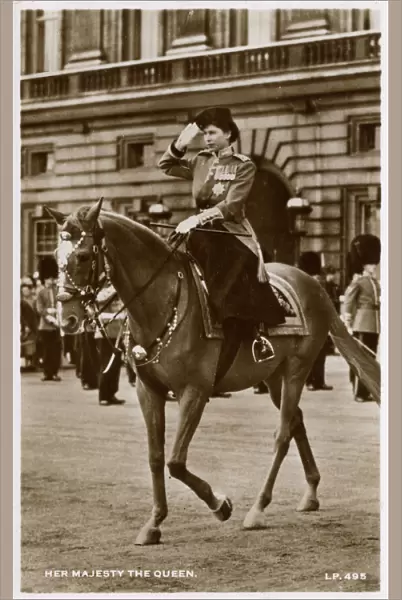Queen Elizabeth II - Attending the Trooping of the Colour