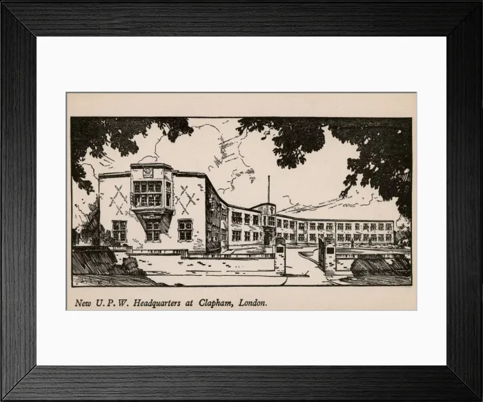Framed Print : The new U. P. W. Headquarters, Clapham, London Framed Print : The new U. P. W. Headquarters, Clapham, London