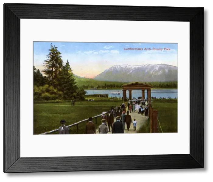 Framed Print : Vancouver, Canada - Stanley Park - Lumbermans Arch Framed Print : Vancouver, Canada - Stanley Park - Lumbermans Arch