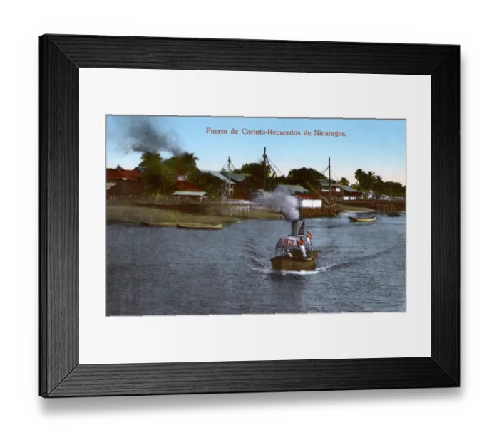 Framed Print : Nicaragua - The Corinto-Recuerdos River - small steamer Framed Print : Nicaragua - The Corinto-Recuerdos River - small steamer