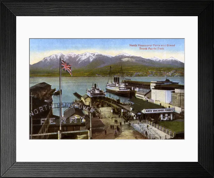 Framed Print : Vancouver, Canada - North Vancouver Ferry - Grand Trunk Dock Framed Print : Vancouver, Canada - North Vancouver Ferry - Grand Trunk Dock