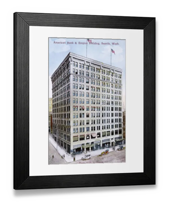 Framed Print : American Bank & Empire Building, Washington, Seattle, USA Framed Print : American Bank & Empire Building, Washington, Seattle, USA
