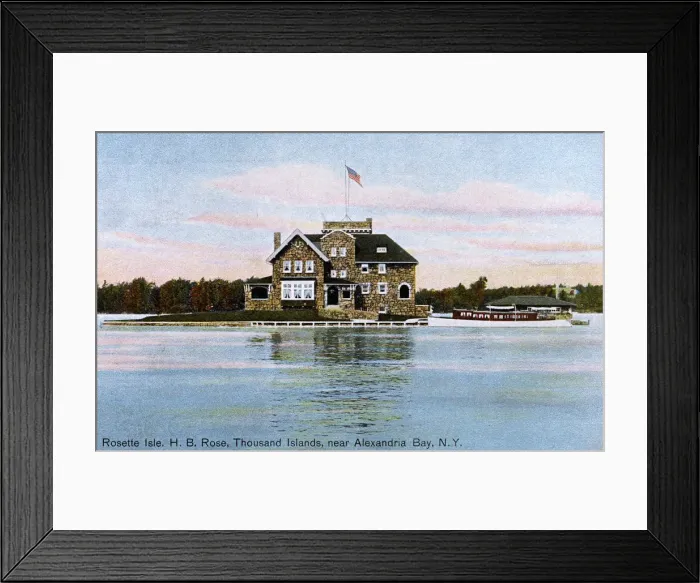 Framed Print : Rosette Isle, H. B. Rose, Thousand Islands nr. Alexandra Bay Framed Print : Rosette Isle, H. B. Rose, Thousand Islands nr. Alexandra Bay
