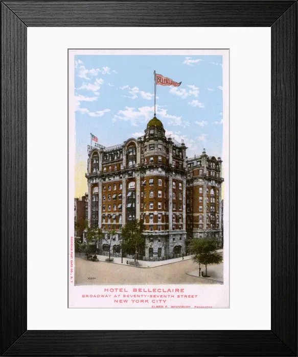 Framed Print : Hotel Belleclaire - Broadway at 77th Street, New York, USA Framed Print : Hotel Belleclaire - Broadway at 77th Street, New York, USA