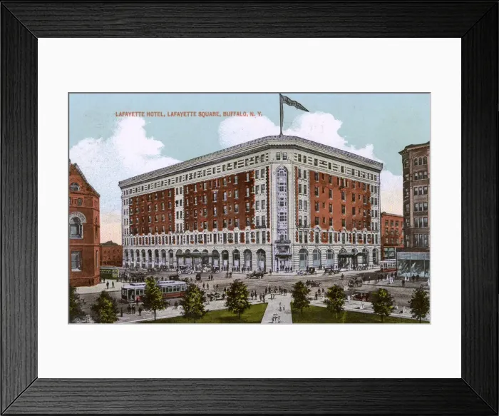 Framed Print : Lafayette Hotel, Lafayette Square, Buffalo, NY, USA Framed Print : Lafayette Hotel, Lafayette Square, Buffalo, NY, USA