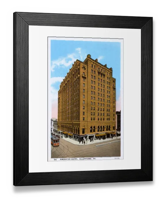 Framed Print : Americus Hotel, Allentown, Pennsylvania, USA