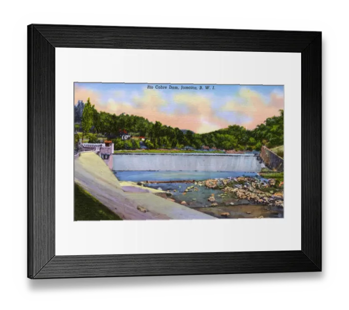 Framed Print : Rio Cobre Dam, Jamaica, West Indies, Caribbean Framed Print : Rio Cobre Dam, Jamaica, West Indies, Caribbean