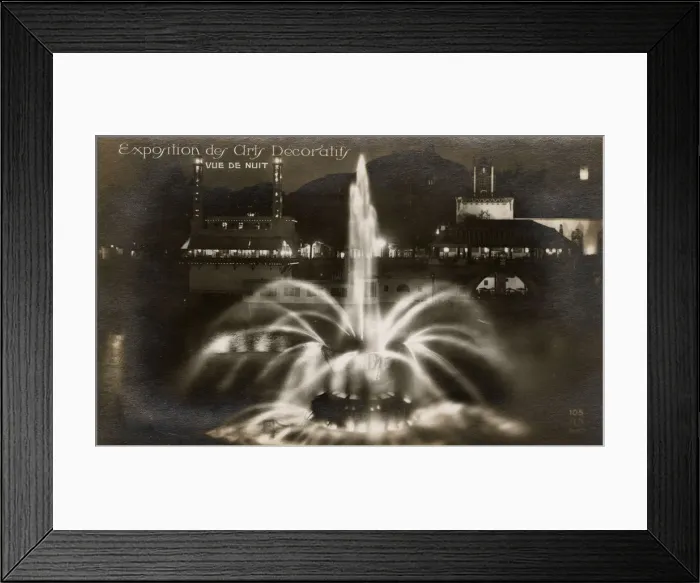 Framed Print : Exposition des Arts Decoratifs - Paris, France - Fountain Framed Print : Exposition des Arts Decoratifs - Paris, France - Fountain