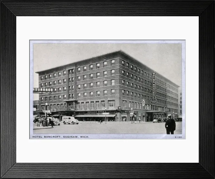 Framed Print : Hotel Bancroft, Saginaw, Michigan, USA Framed Print : Hotel Bancroft, Saginaw, Michigan, USA