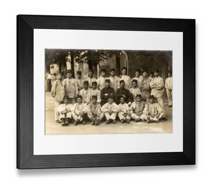 Framed Print : Wounded French Soldiers - Saintes, France Framed Print : Wounded French Soldiers - Saintes, France