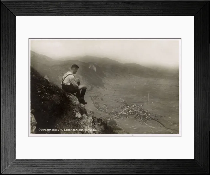 Framed Print : Oberammergau, Germany viewed from the Laberjoch Framed Print : Oberammergau, Germany viewed from the Laberjoch