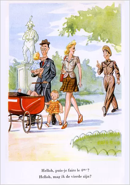 Saucy Postcard - Option for a fourth child