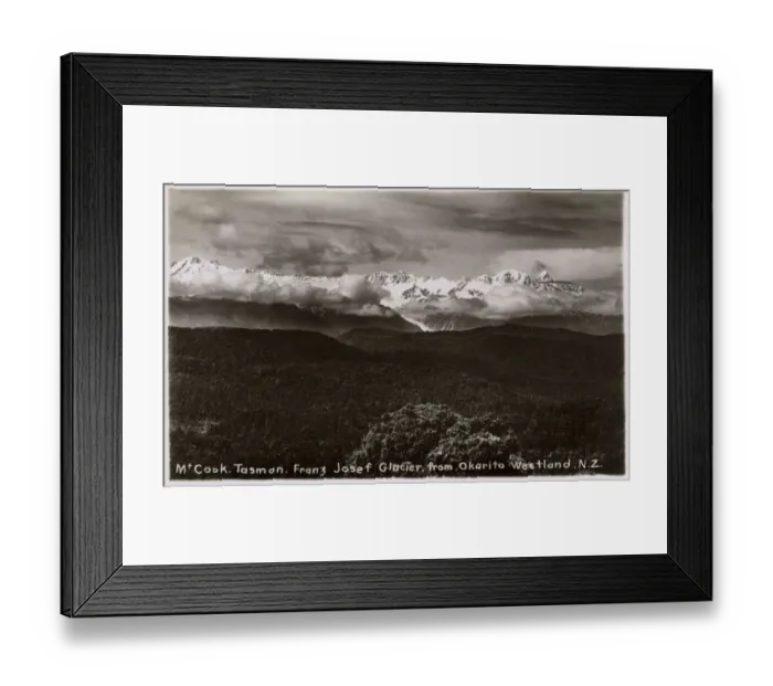 Framed Print : Mount Cook - Tasman - Franz Josef Glacier from Okarito Framed Print : Mount Cook - Tasman - Franz Josef Glacier from Okarito