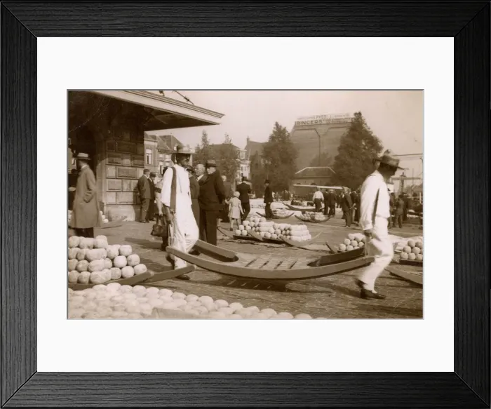 Framed Print : Transporting cheeses - Alkmaar, the Netherlands Framed Print : Transporting cheeses - Alkmaar, the Netherlands