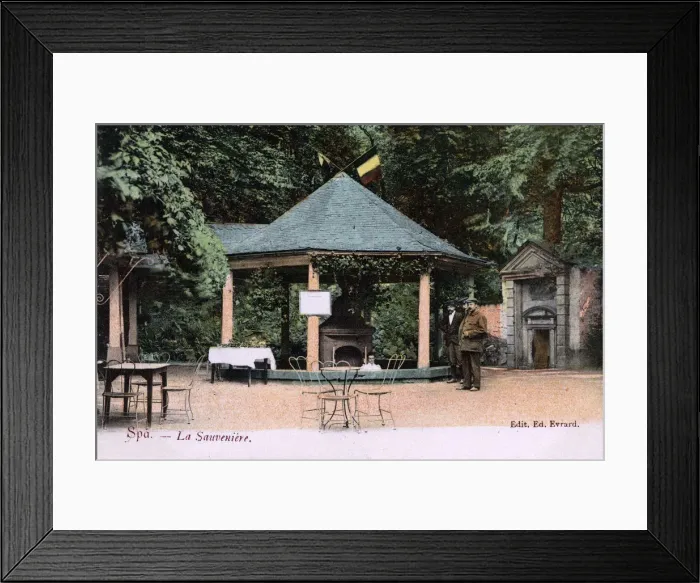 Framed Print : Source of the Sauveniere spring at Spa, Belgium Framed Print : Source of the Sauveniere spring at Spa, Belgium