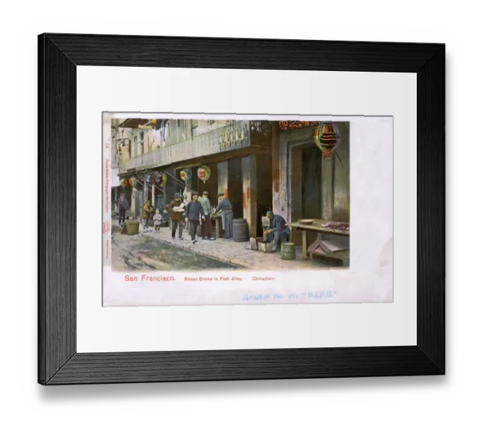 Framed Print : San Francisco, California, USA - Chinatown, Fish Alley Framed Print : San Francisco, California, USA - Chinatown, Fish Alley