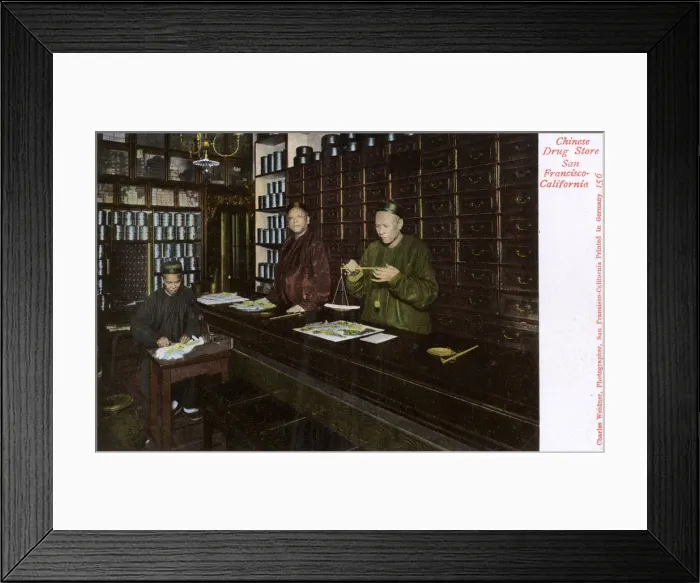 Framed Print : San Francisco, California, USA - Chinatown, Drug Store Framed Print : San Francisco, California, USA - Chinatown, Drug Store