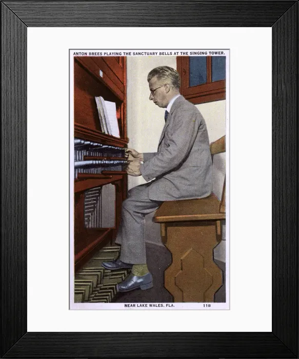 Framed Print : Anton Brees playing the Sanctuary Bells at the Singing Tower Framed Print : Anton Brees playing the Sanctuary Bells at the Singing Tower