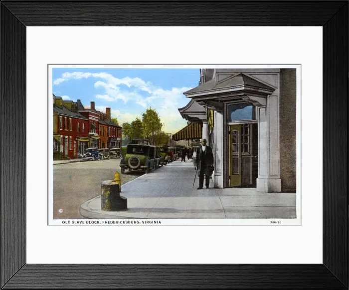 Framed Print : The Old Slave Block, Fredericksburg, Virginia, USA Framed Print : The Old Slave Block, Fredericksburg, Virginia, USA