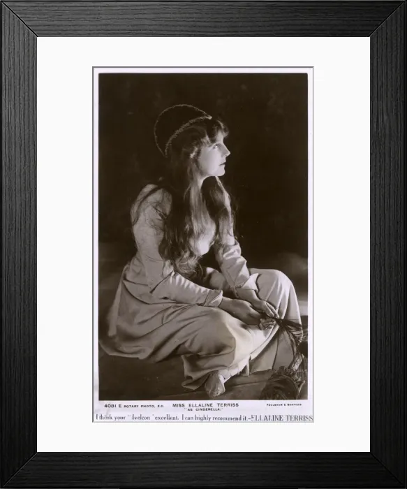 Framed Print : Miss Ellaline Terriss as Cinderella Framed Print : Miss Ellaline Terriss as Cinderella