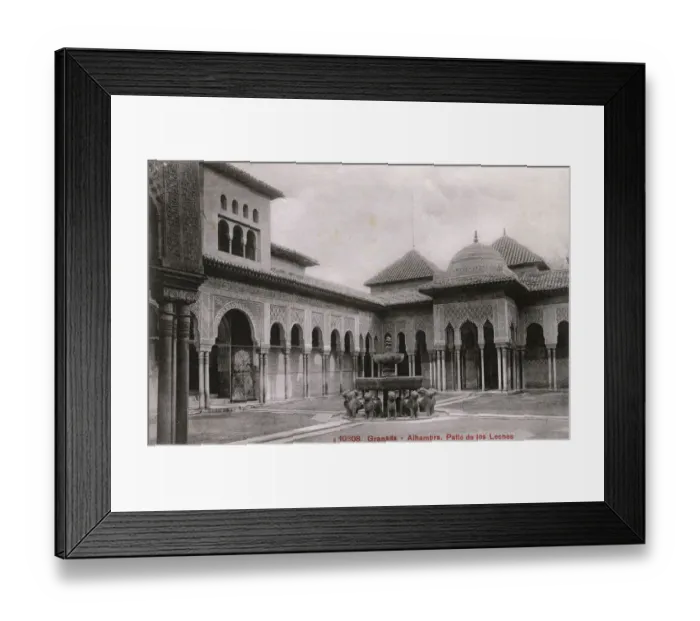Framed Print : Grenada, Spain - The Alhambra - Patio de los Leones Framed Print : Grenada, Spain - The Alhambra - Patio de los Leones