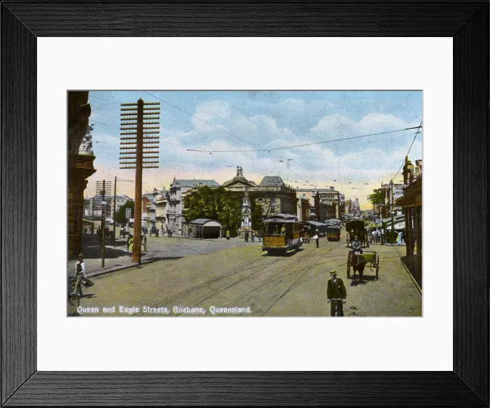Framed Print : Queen and Eagle Streets, Brisbane, Queensland, Australia Framed Print : Queen and Eagle Streets, Brisbane, Queensland, Australia