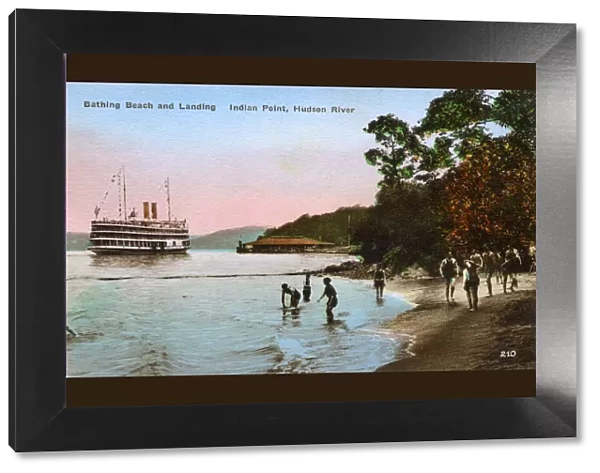 Bathing Beach and Landing - Indian Point, Hudson River