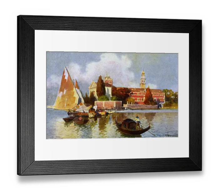 Framed Print : Italy - Venice Lagoon - San Lazzaro degli Armeni Framed Print : Italy - Venice Lagoon - San Lazzaro degli Armeni
