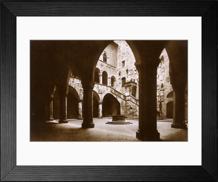 Framed Print : Florence, Italy - The Staircase of the Palace of Podesta Framed Print : Florence, Italy - The Staircase of the Palace of Podesta