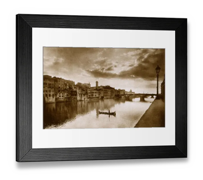 Framed Print : Florence, Italy - The River Arno - Ponte a S. Trinita Framed Print : Florence, Italy - The River Arno - Ponte a S. Trinita