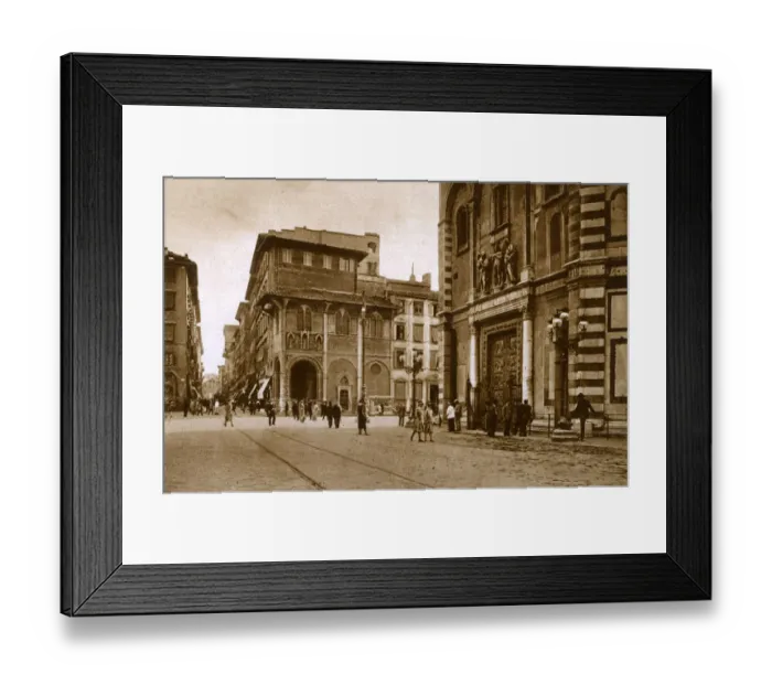 Framed Print : Florence, Italy - Loggia di S. Maria della Misericordia